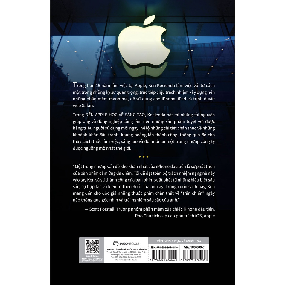Sách - Đến Apple học về sáng tạo - Tác giả Ken Kocienda