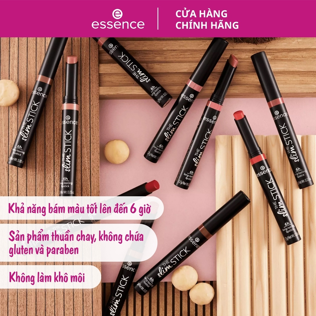Son thỏi nhung lì Essence The Slim Stick 1,7g