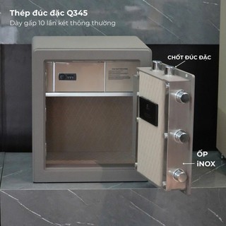 Két Sắt Mini Vân Tay Điện Tử 45LB Kết Nối Điện Thoại, Nặng 50 KG Quản lý từng người mở két ngay trên điện thoại