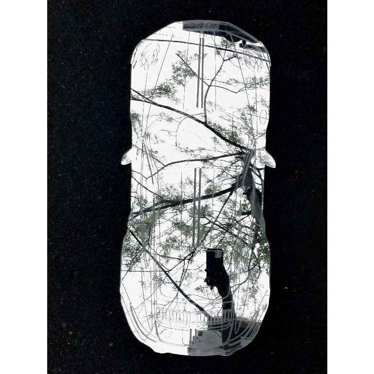 Gương Trang Trí Phòng Hình Porsche, Gương Decor Phòng Hình Car, Gương Mica Dán Tường Hình Xe Ô Tô - Mizzor Studio