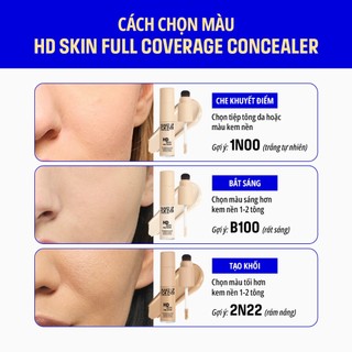Mới - Kem Che Khuyết Điểm Đa Năng HD Skin Full Cover Concealer 9ml - MAKE UP FOR EVER