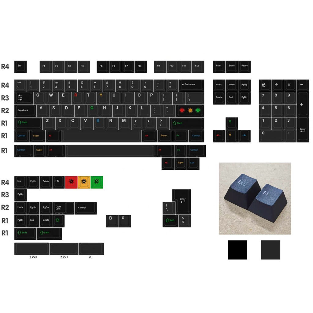 Keycap RetroDarkLights - NDN Studio | Chất liệu PBT | Profile Cherry | Keyboard Studio | BigBuy360 - bigbuy360.vn