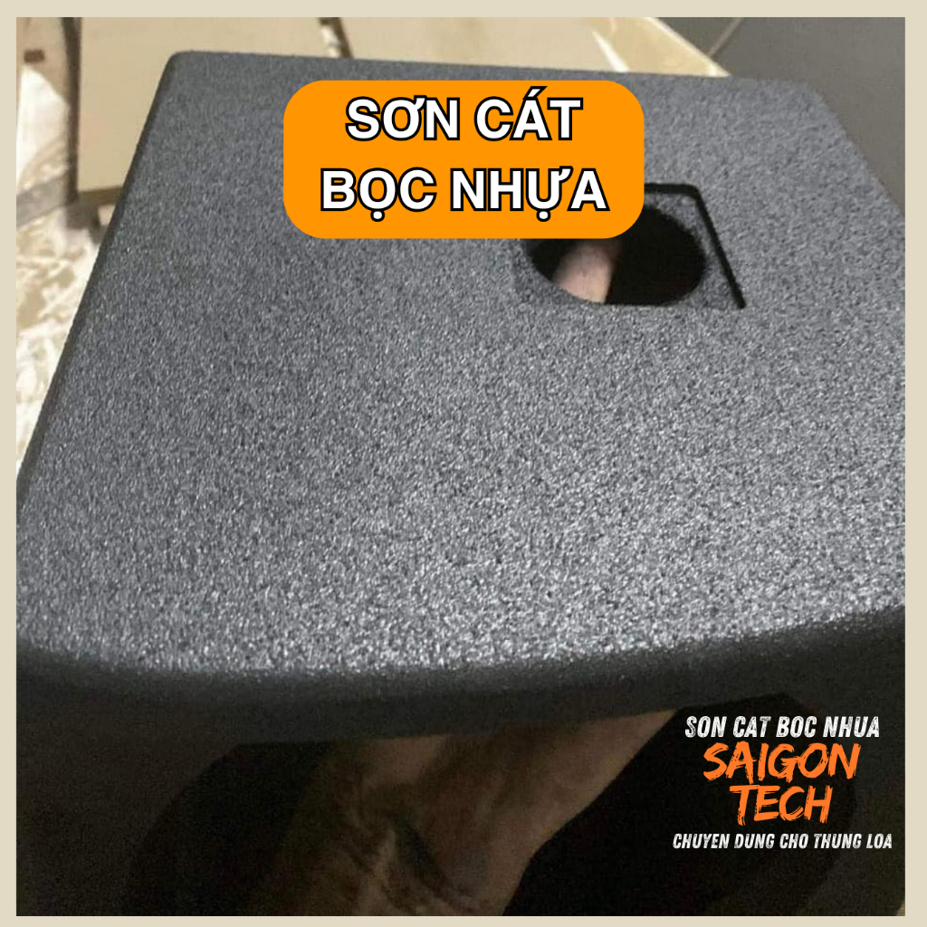 [2026] Sơn Cát Thùng Loa, Sơn Cát Bọc Nhựa Gốc Nước, Phun Bằng Máy Phun Cát Hoặc Dùng Con Lăn Sơn