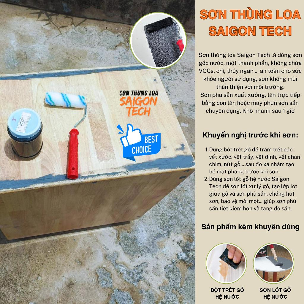 🔥[ÂM THANH - LOA KÉO] HỘP 1KG SƠN SẦN THÙNG LOA CAO CẤP ACRYLIC, ĐẬM ĐẶC, XUẤT XƯỞNG LOA, ĐỘ SẦN CAO
