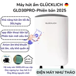 Máy hút ẩm Glucklich 28L/ngày -phiên bản 2026 quạt gió DC siêu êm ái, ion âm khử mùi + UV diệt khuẩn - đk app wifi — ảnh 8