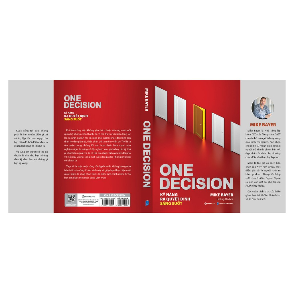 Sách - One Decision - Kỹ năng ra quyết định sáng suốt - Tác giả Mike Bayer