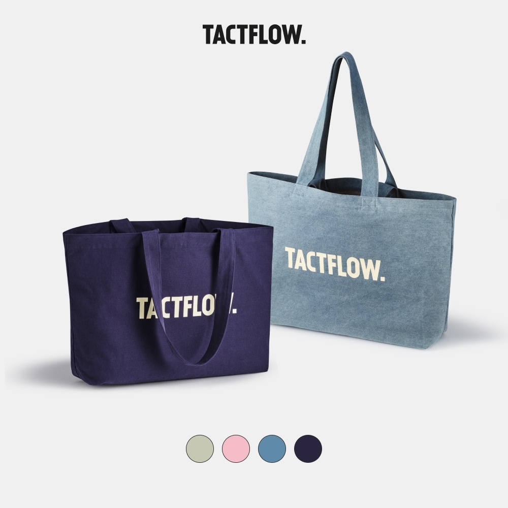 Túi vải TACTFLOW Daily tote bag large TFF110 100% Cottlon kích thước 47*13*36cm - Nhiều màu