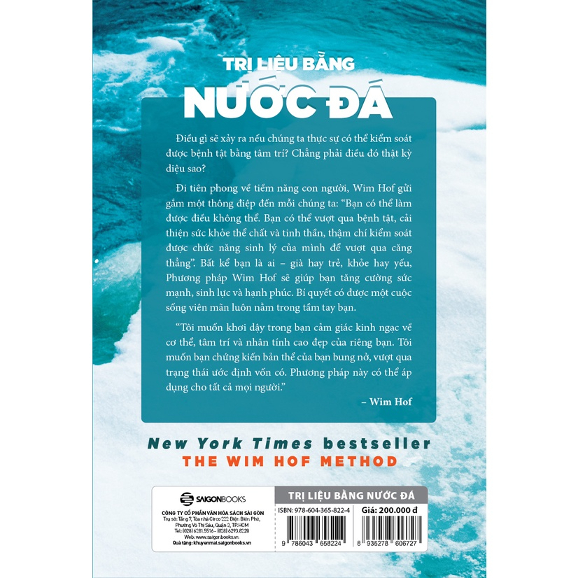 Sách - Trị Liệu Bằng Nước Đá - Wim Hof