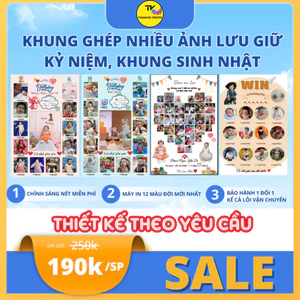 Khung ghép 12 tháng cho bé - Kỉ niệm những năm tháng đầu đời không thể quên