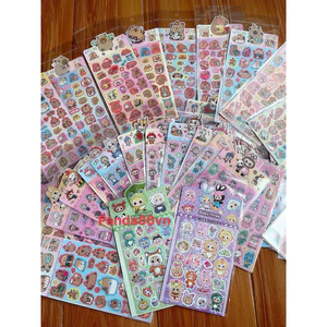 3/6 Tấm Sticker Baby Three , Capy, Labu Lấp Lánh Không Trùng Mẫu Kích Thước 10*20 cm ( Giao Mẫu Ngẫu Nhiên
