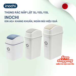 Thùng rác nhựa NẮP LẬT có lõi - Sọt rác thông minh Inochi 5Lít