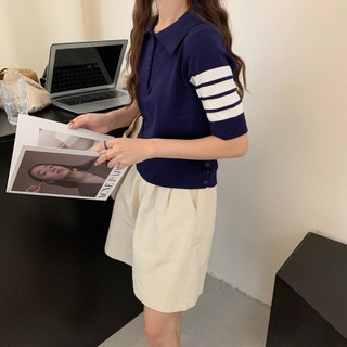 Áo Thun Polo Nữ Ôm Body Co Giãn – Áo Polo Tay Ngắn Thanh Lịch