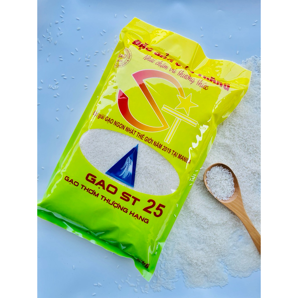 Gạo ST25 (Gạo Thơm Thựơng Hạng L1, Túi 5ky)