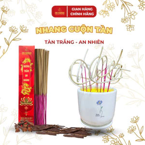 Hương Nhang Cuộn Tàn Trắng Hình Số 6 Thơm Tết, Nhang Tài Lộc 43cm Không Hóa Chất