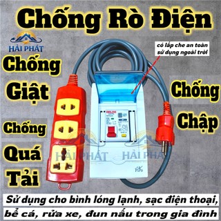 Bộ Ổ Cắm Điện Tích Hợp CB Chống Giật Chịu Tải 6000W Cho Các Thiết Bị Điện Gia Đình