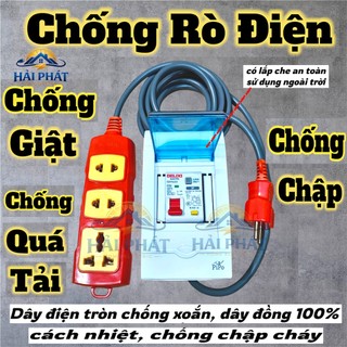 Bộ Ổ Cắm Điện Tích Hợp CB Chống Giật Chịu Tải 6000W Cho Các Thiết Bị Điện Gia Đình