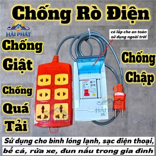 Bộ Ổ Cắm Điện Tích Hợp CB Chống Giật Chịu Tải 6000W Cho Các Thiết Bị Điện Gia Đình