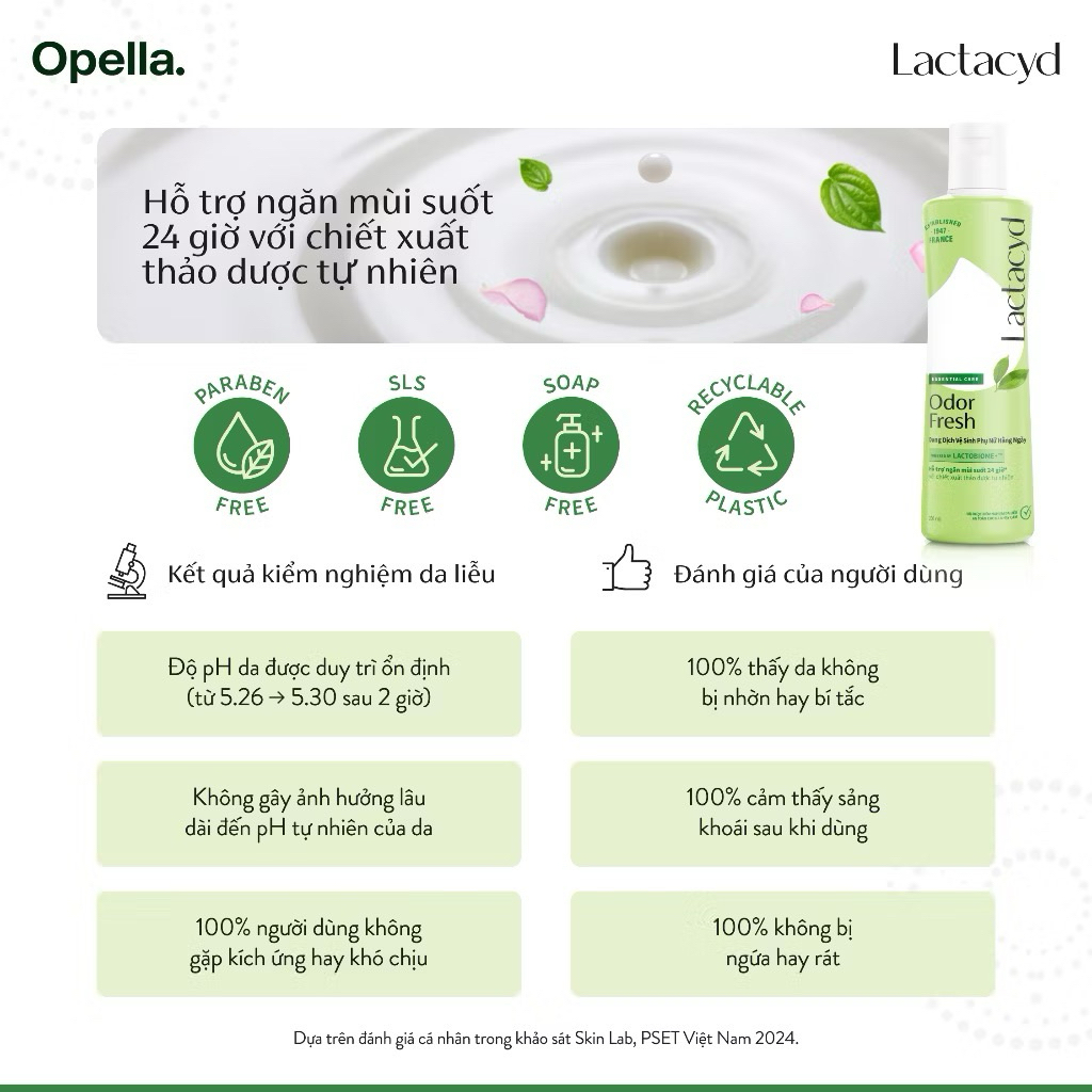 Dung Dịch Vệ Sinh Phụ nữ Lactacyd Odor Fresh Ngăn Mùi 24H 250ml shishop94