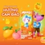 Thức uống dinh dưỡng Moozi có thạch nhiều vị (kẹo nho, cam đào, dưa lưới, socola lúa mạch) - 170ml