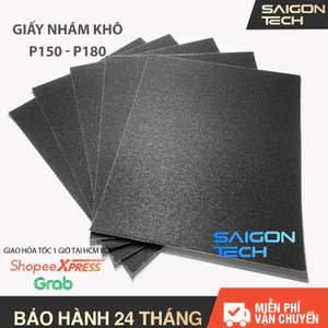 🔥SET 100 TỜ Giấy nhám cát P150 - P180 siêu mịn – Giấy nhám khô, Khổ 23cm x 28cm chuyên chà gỗ, tường