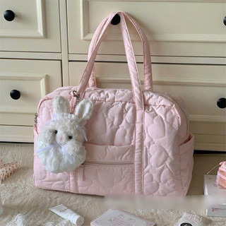 Túi du lịch chần bông hồng pastel - ngọt ngào, tiện lợi 🌸🌸🌸