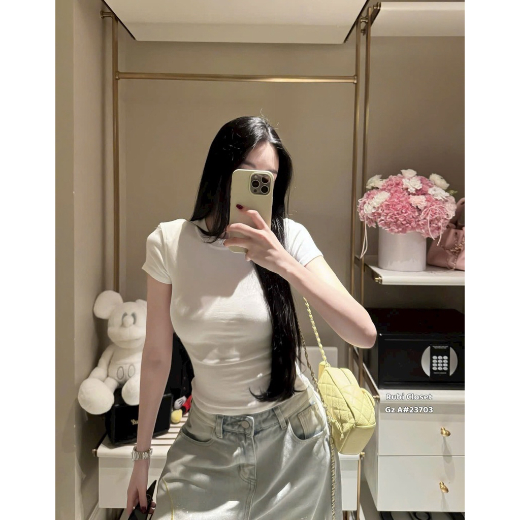 Áo thun cộc tay WU•33 đệm vai