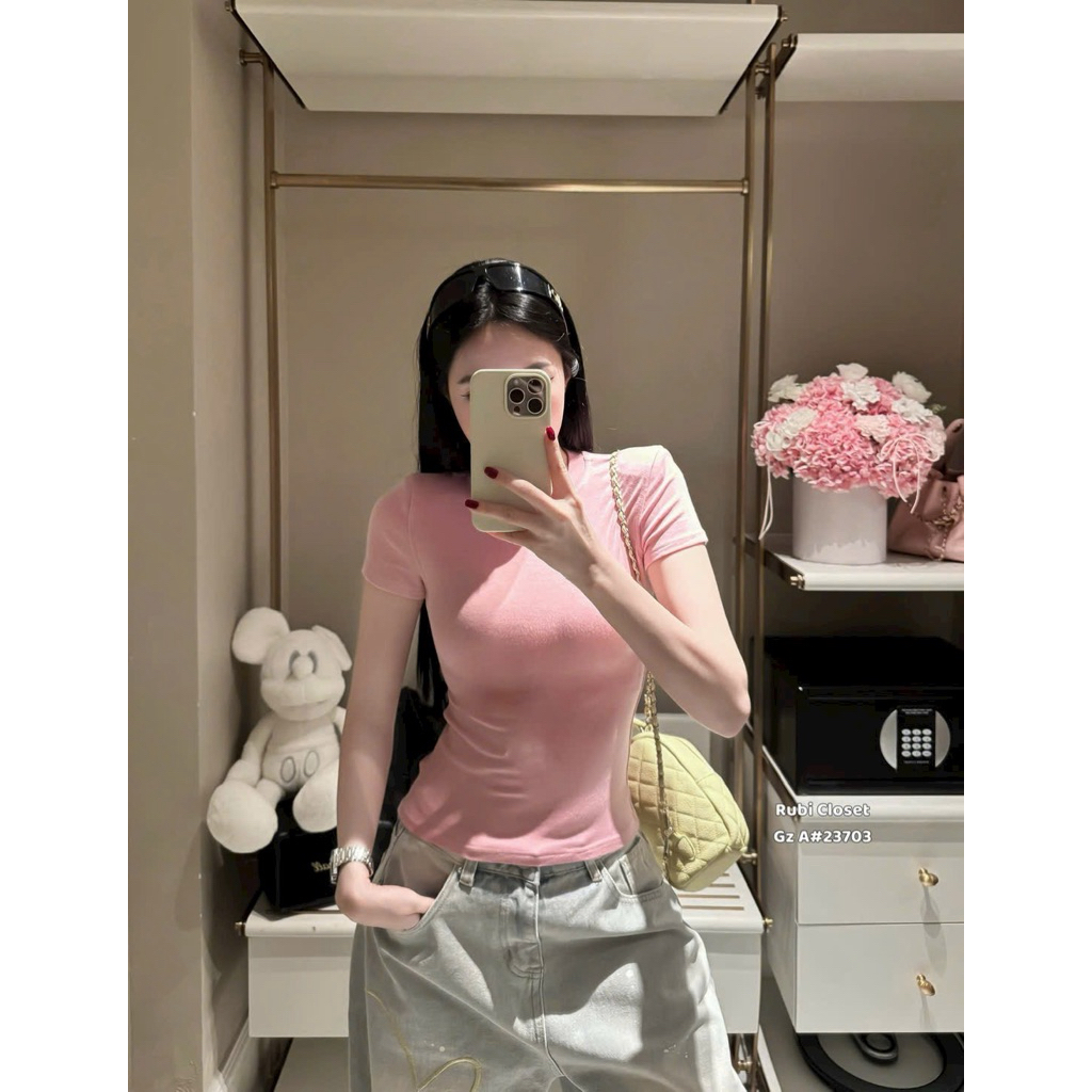 Áo thun cộc tay WU•33 đệm vai
