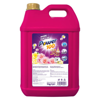 Nước giặt xả Power100 Hương Nước Hoa Pháp can - 9kg