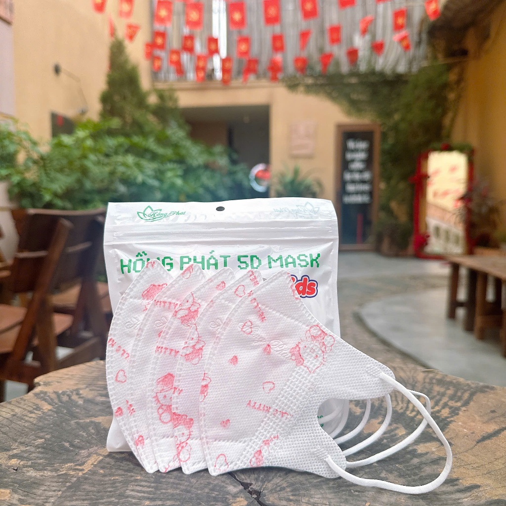 KHẨU TRANG 5D HỒNG PHÁT MASK CHO BÉ TỪ 3-10 TUỔI