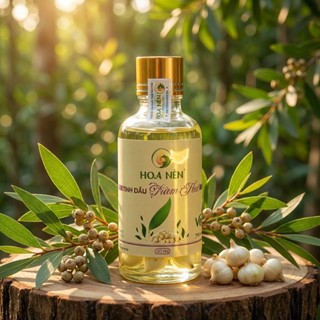 Tinh dầu Tràm Huế Ngâm Củ Nén Hoa Nén - Chuẩn VietGAP - Chăm sóc mẹ bé sơ sinh - 50ml