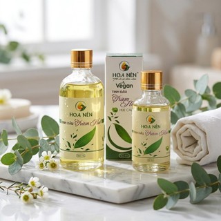 Tinh dầu Tràm Huế nguyên chất Hoa Nén - Chuẩn VietGAP - An toàn cho bé sơ sinh - 30ml