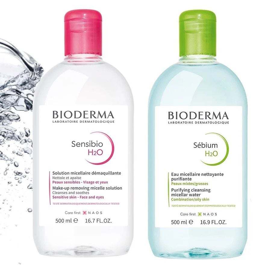 Nước Tẩy Trang Bioderma Sensibio H2O Chính Hãng Cho Da Dầu Mụn Và Da Nhạy Cảm 500ml