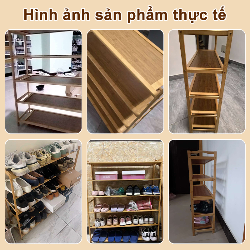 Giá Giày Gỗ 2/3/4/5/6/7 Tầng Phong Cách Bắc Âu  Giá Đựng Giày Túi Xách Đồ Trang Trí Cho Nhà Gọn Gàng