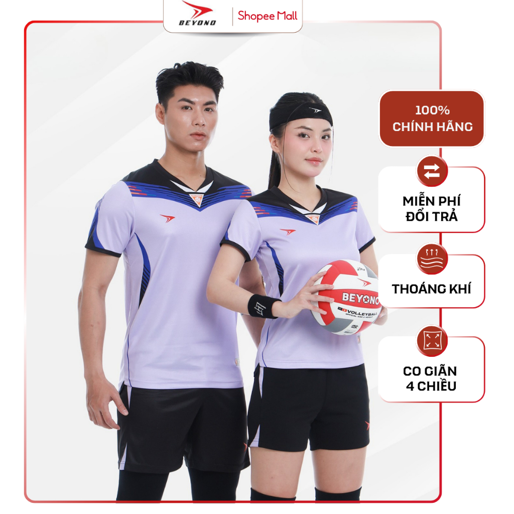 Bộ Quần Áo Bóng Chuyền Beyono King II Nam/Nữ, Co Giãn Thoáng Mát