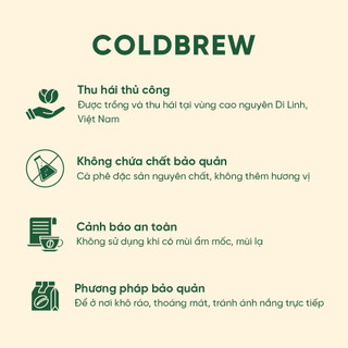 Cà Phê Pha Lạnh Coldbrew - Zili Coffee - HƯƠNG TRÁI CÂY, VỊ NGỌT DỊU, CHUA THANH [10 Túi lọc]