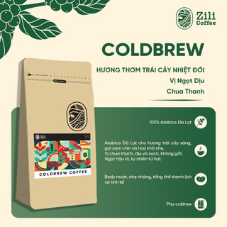 Cà Phê Pha Lạnh Coldbrew - Zili Coffee - HƯƠNG TRÁI CÂY, VỊ NGỌT DỊU, CHUA THANH [10 Túi lọc]