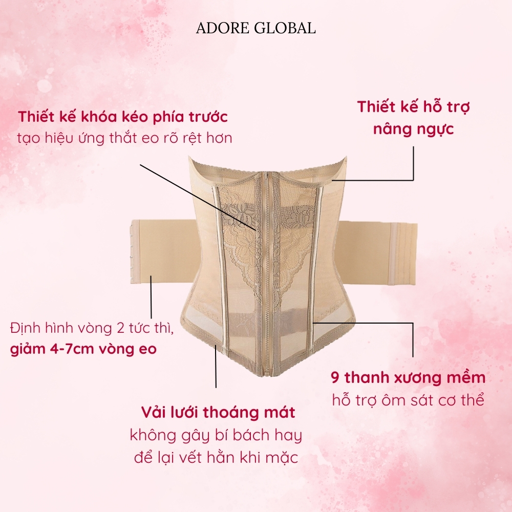 Gen Nịt Bụng Định Hình Adore Bản Nâng Cấp Co Giãn Thoáng Khí Hỗ Trợ Vóc Dáng - Adore Global