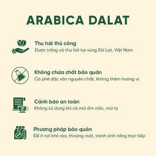 Cà Phê Nguyên Chất ARABICA Rang Mộc - Zili Coffee - Chua thanh vị trái cây, ÍT ĐẮNG [250g]