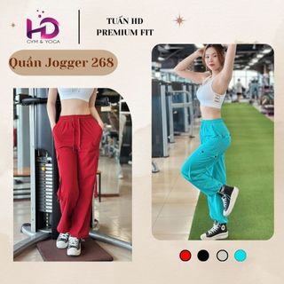 Quần jogger nữ, model: 99104.1.268 Tuấn HD, Quần Túi Hộp Vải Dù Mềm Mại Tập Gym Yoga Dance