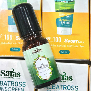 Combo kem chống nắng nâng tone SPF100 50ml, Serum khử mùi 10ml mùa hè Saras Beauty