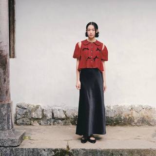 Chân váy OLV lụa dài mịn nổi bật Satin Long Skirt và Flared Skirt nhiều màu phù hợp đi chơi đi tiệc