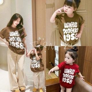 A10-Giá 1 áo[tomnaukids] Áo thun MẸ BÉ ÉP CHỮ 19S8 cho GIa đình  - Size 9-80Kg