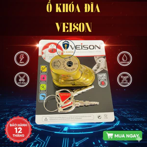 VEISON Khóa Phanh Đĩa Xe Máy Cao Cấp Hình Giày, Ổ Khóa Đĩa Chống Trộm Độ Bền Cao, 2 Chìa Khóa Chống Sao Chép, Chống Trộm