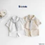 Bộ sơ mi cộc tay bé trai trơn màu fom rộng, set sơ mi hàng oversize công tử bé trai