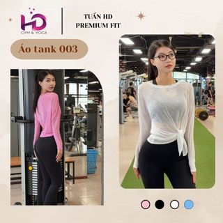 Áo cộc tay nữ, model DWY115179.1.AT003 - Áo Thun Dài Tay Mặc Ngoài  Tập Gym Yoga Dáng Rộng Tank 03