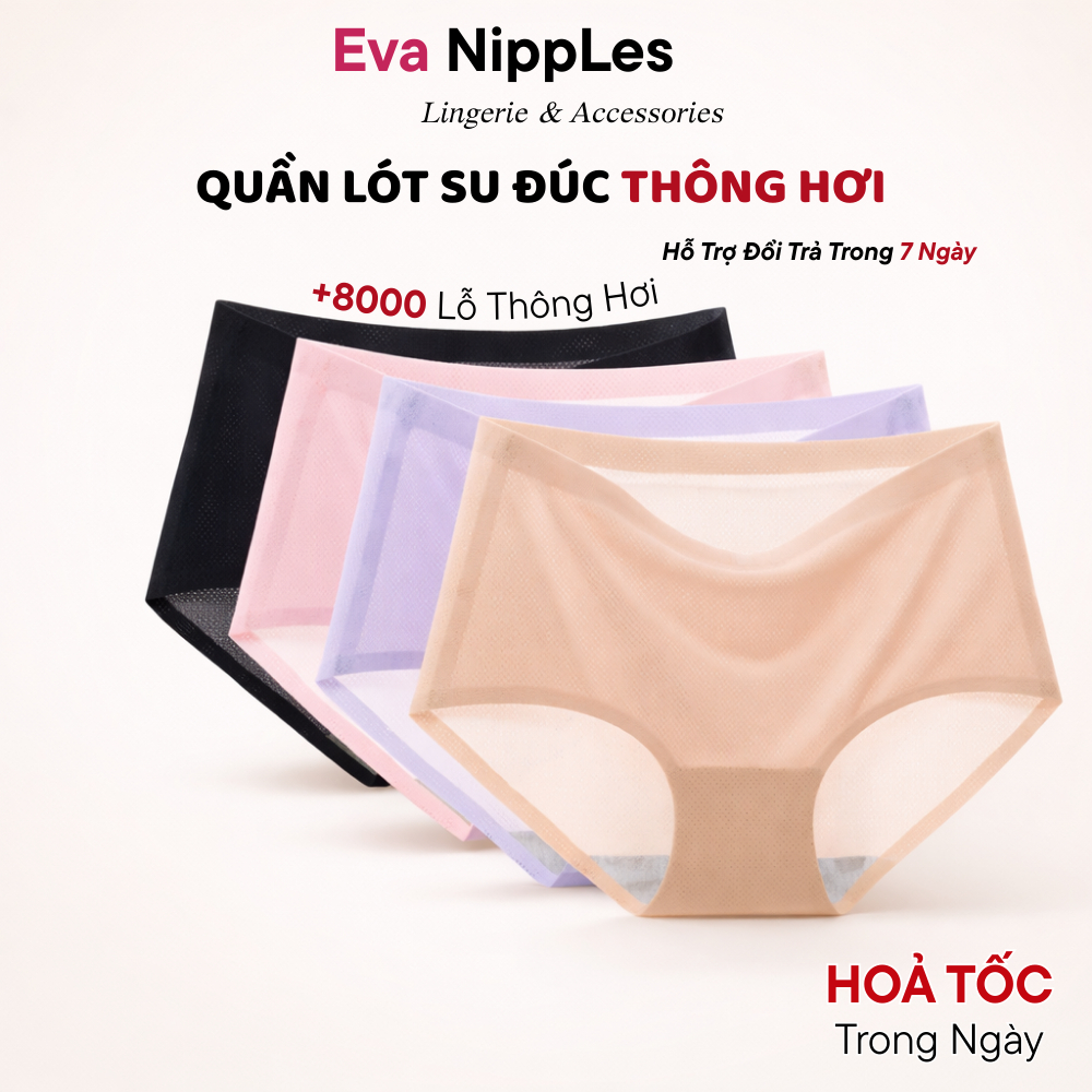 Quần Lót Su Eva Bra Cao Cấp Không Viền, Không Đường May, Thoáng Mát, Kháng Khuẩn - 1522