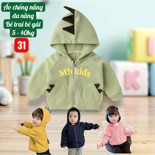 Áo Khoác Chống Nắng Cho Bé Cotton Tổ Ong 4 Mùa – Áo Khoác Lion Bé Trai Bé Gái Thoáng Mát 4–30kg #31