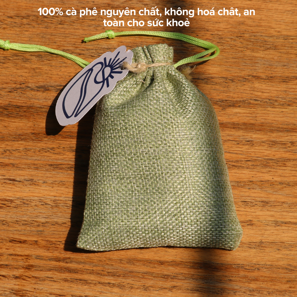 Túi thơm cà phê Khởi, 100% Robusta honey, hương thơm tự nhiên khử mùi hiệu quả