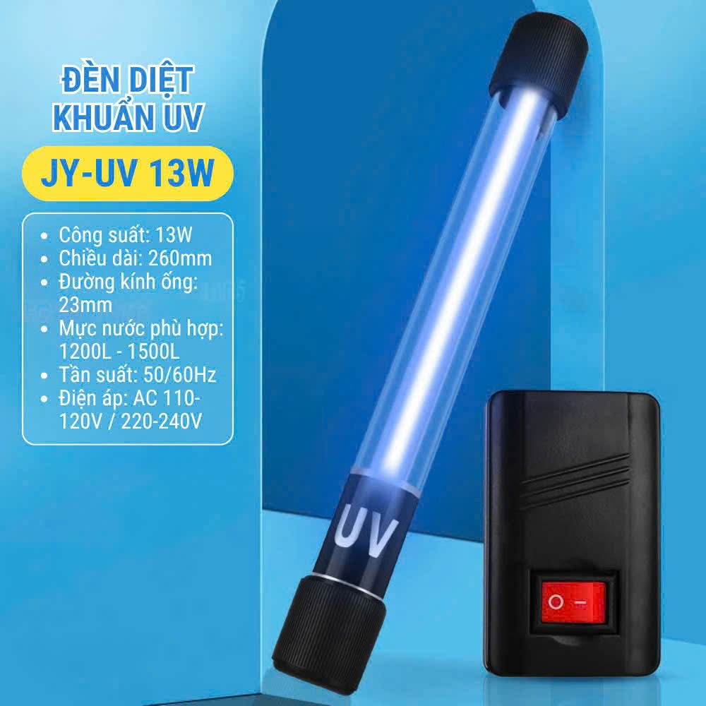 Đèn UV Diệt Khuẩn Hồ Cá JINGYE (JY-UV ) 5W 7W 9W 11W 13W Diệt Tảo Diệt Khuẩn Hồ Cá , Có Bảo Hành