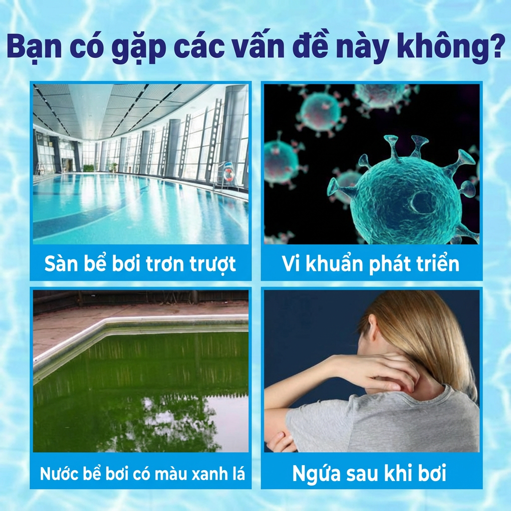 Mua 1 Tặng 1 muối tắm khoáng biến nước đục thành màu nước biển tự nhiên 1 túi pha với 12-15 tấn nước